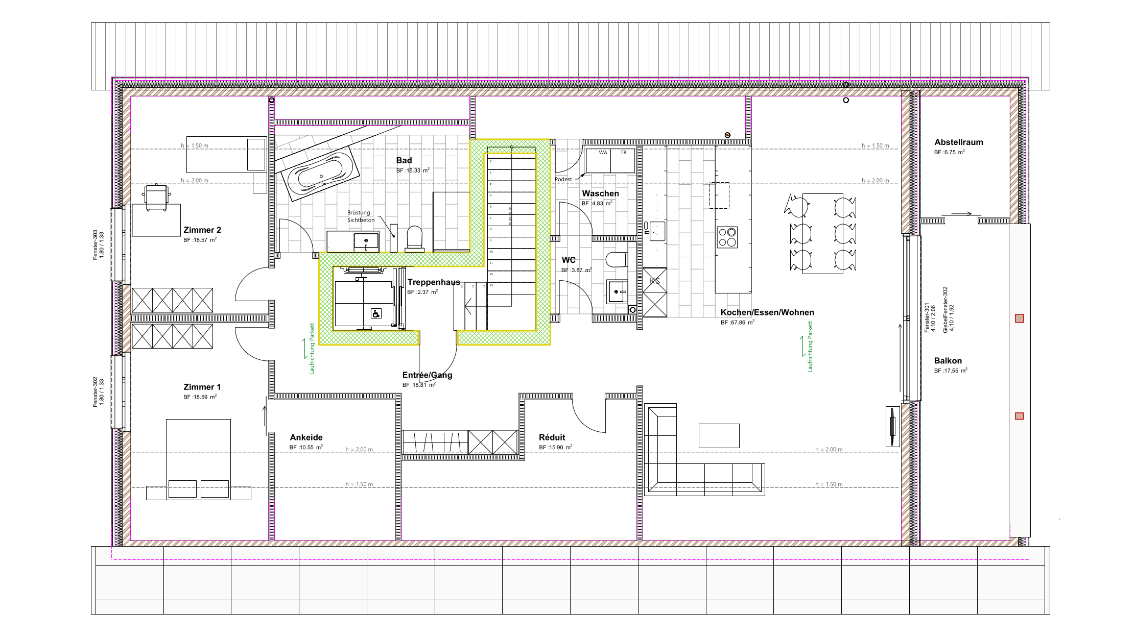 DG 3.5 Zimmer Wohnung