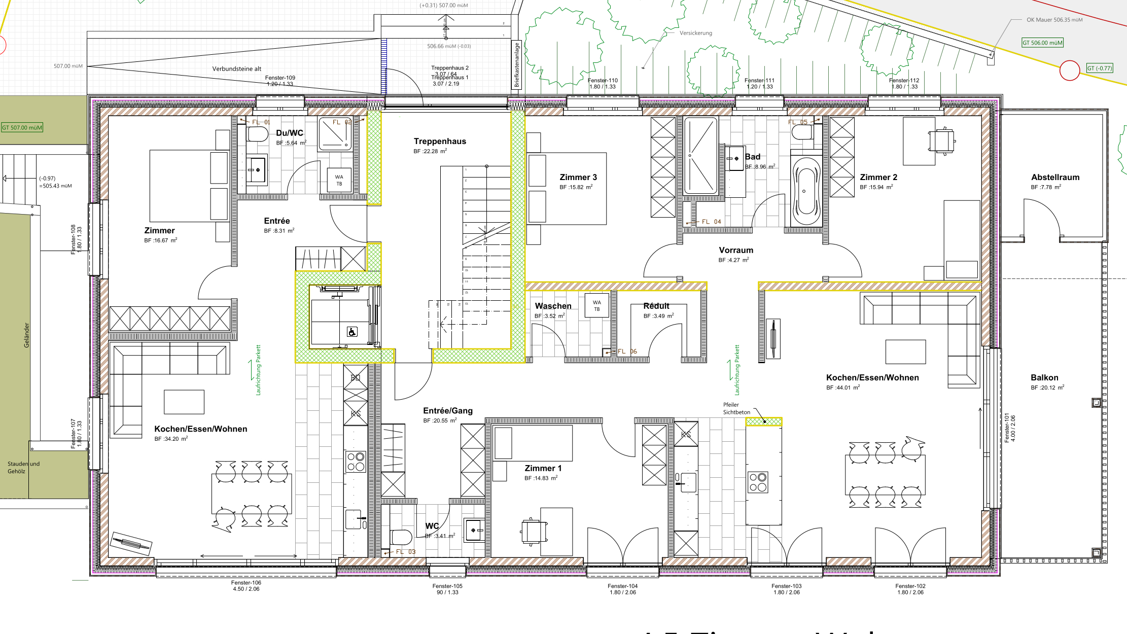 EG 2.5 und 4.5 Zimmer Wohnung