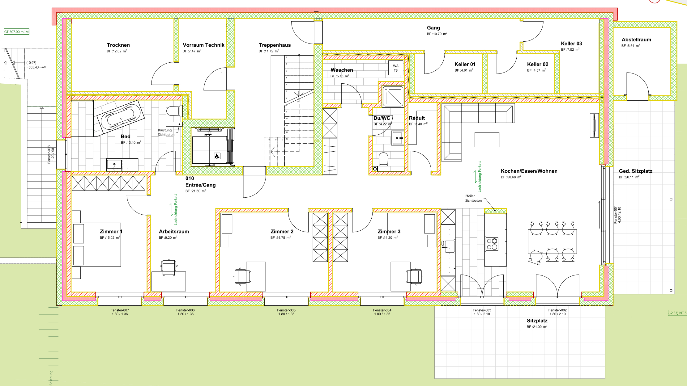 UG 4.5 Zimmer Wohnung